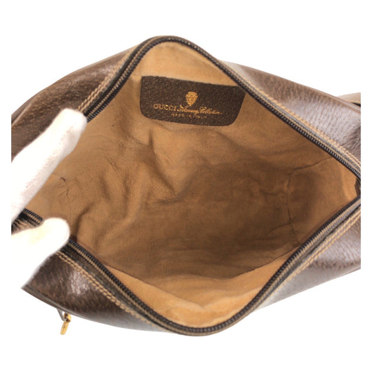 GUCCI Shoulder Bag 65 02 004 GG Supreme canvas, leather Brown Shoulder Bag pochette Sherry Line Old Gucci Women Used Authentic