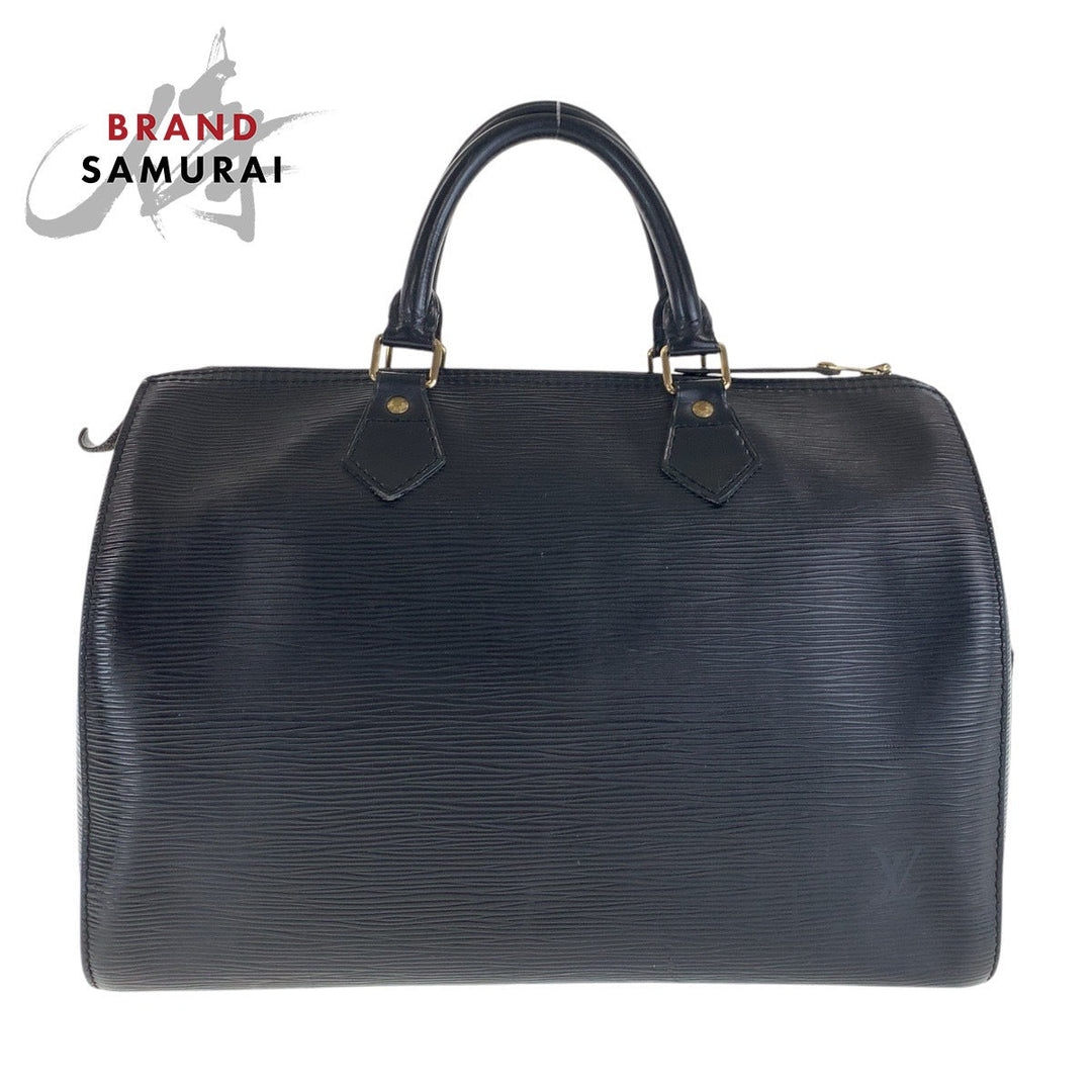 LOUIS VUITTON Handbag M59022 leather Noir Black Gold Metal Epi Speedy 30