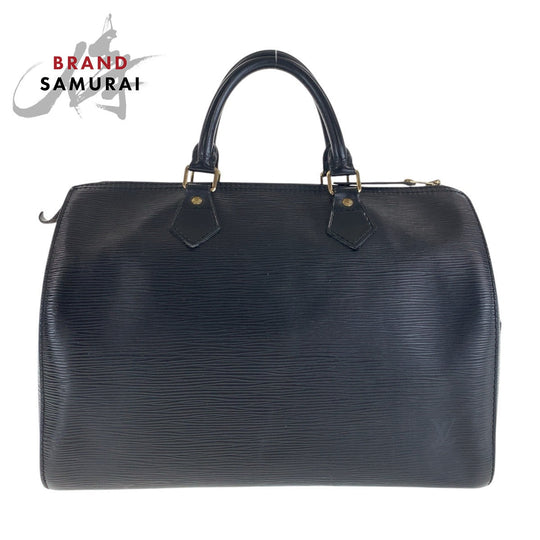 LOUIS VUITTON Handbag M59022 leather Noir Black Gold Metal Epi Speedy 30