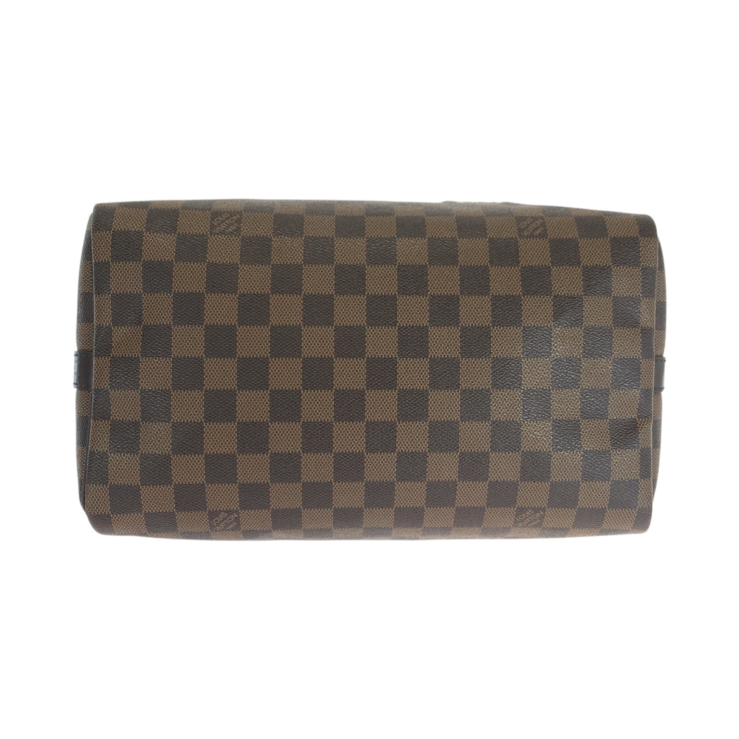 LOUIS VUITTON Handbag N40060 PVC Brown Multicolor Gold Metal Damier Speedy 30 Bandouliere Patches
