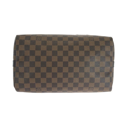 LOUIS VUITTON Handbag N40060 PVC Brown Multicolor Gold Metal Damier Speedy 30 Bandouliere Patches