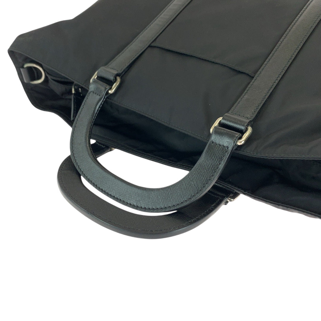 PRADA Handbag VA0523 Nylon black Test Triangle With logo