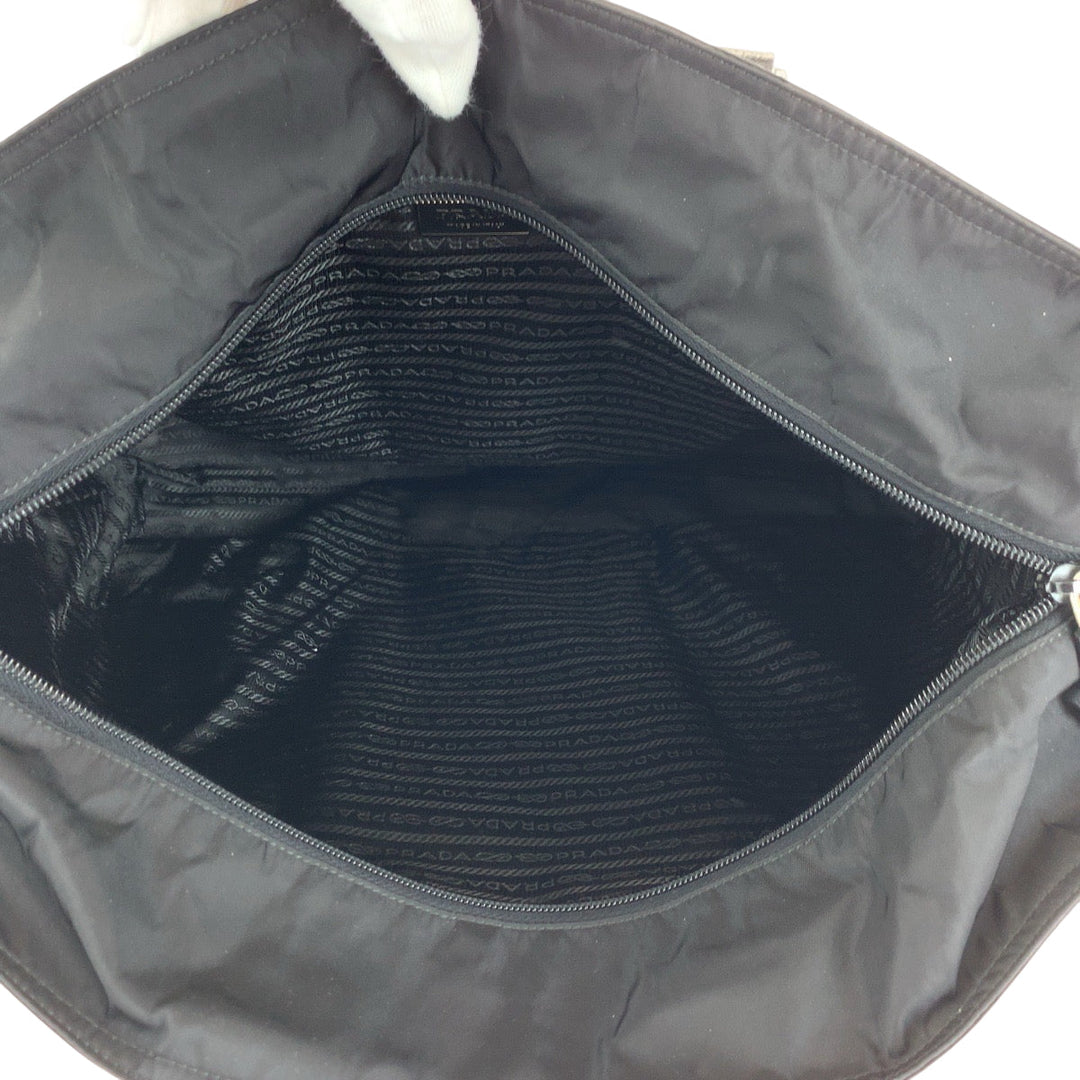 PRADA Handbag VA0523 Nylon black Test Triangle With logo