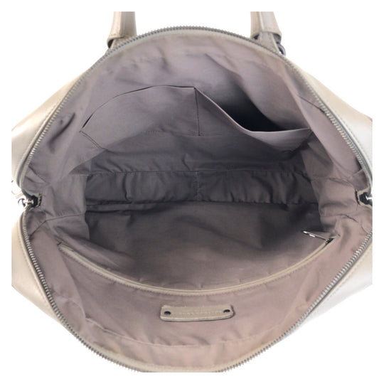 BOTTEGAVENETA Business bag leather gray INTRECCIATO