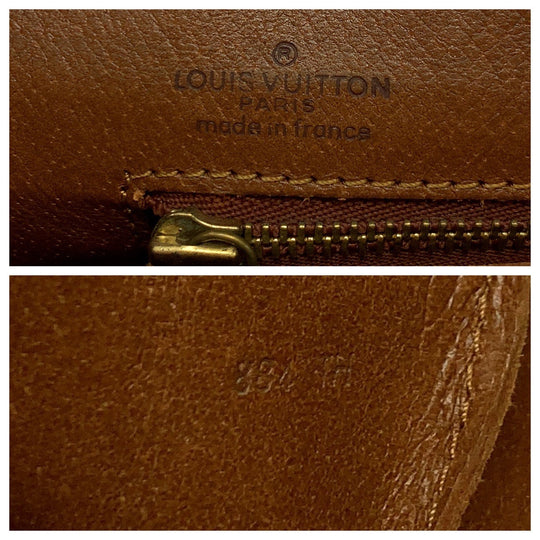 LOUIS VUITTON Tote Bag M42425 PVC Brown Gold Metal Tote Bag Shoulder Bag Monogram Weekend PM Women(Unisex) Used Authentic