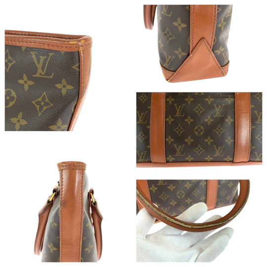 LOUIS VUITTON Tote Bag M42425 PVC Brown Gold Metal Tote Bag Shoulder Bag Monogram Weekend PM Women(Unisex) Used Authentic