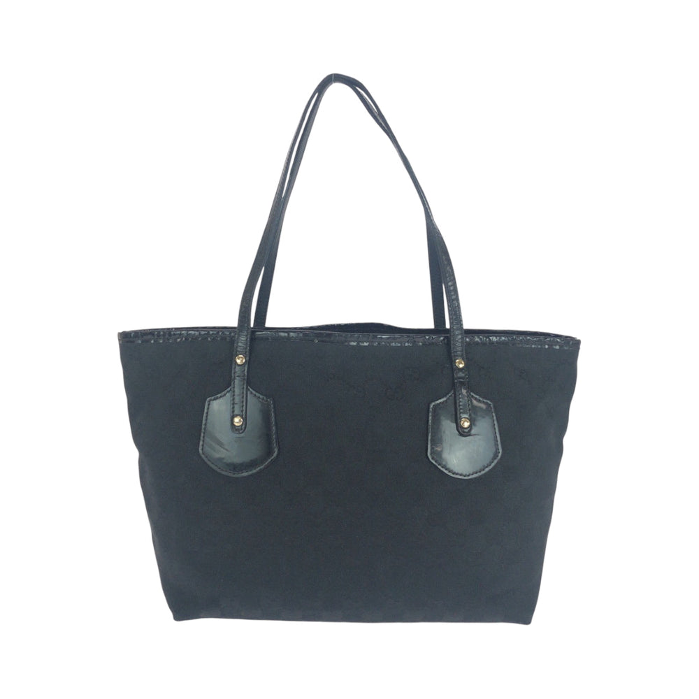 GUCCI Tote Bag 211976 GG canvas black