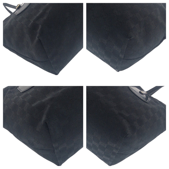 GUCCI Tote Bag 211976 GG canvas black