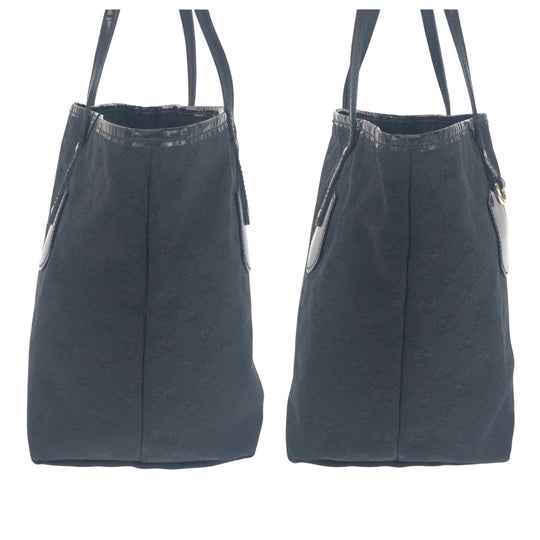 GUCCI Tote Bag 211976 GG canvas black