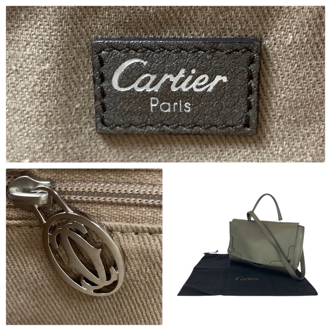 CARTIER Shoulder Bag L1001529 leather Brown Marcello de Cartier
