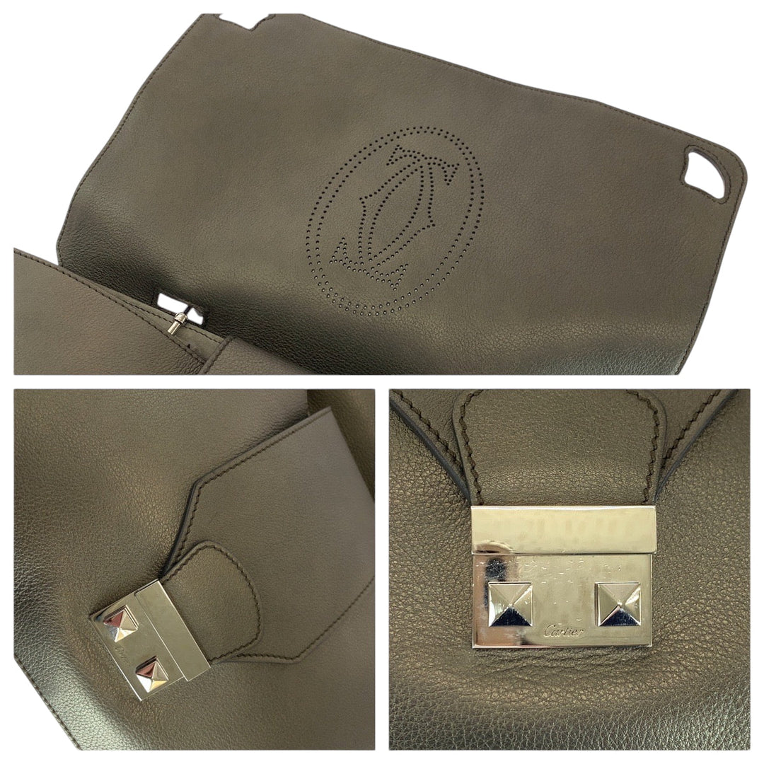 CARTIER Shoulder Bag L1001529 leather Brown Marcello de Cartier