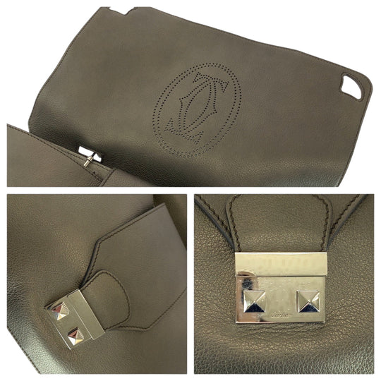 CARTIER Shoulder Bag L1001529 leather Brown Marcello de Cartier