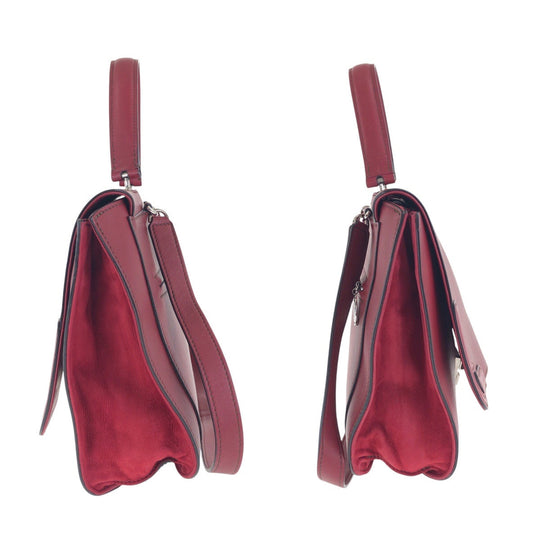CARTIER Handbag leather wine-red Marcello de Cartier Satchel bag