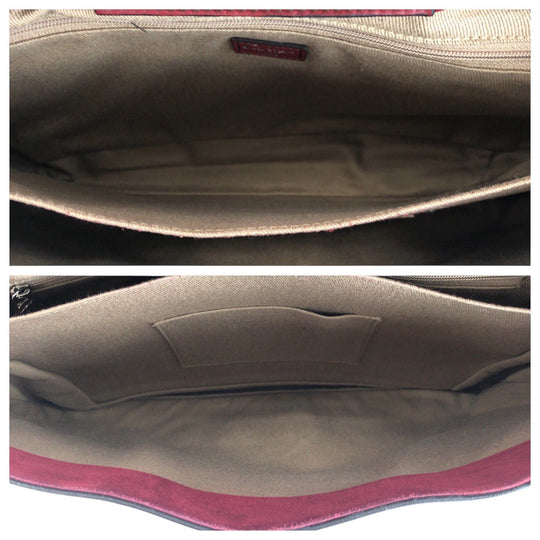 CARTIER Handbag leather wine-red Marcello de Cartier Satchel bag