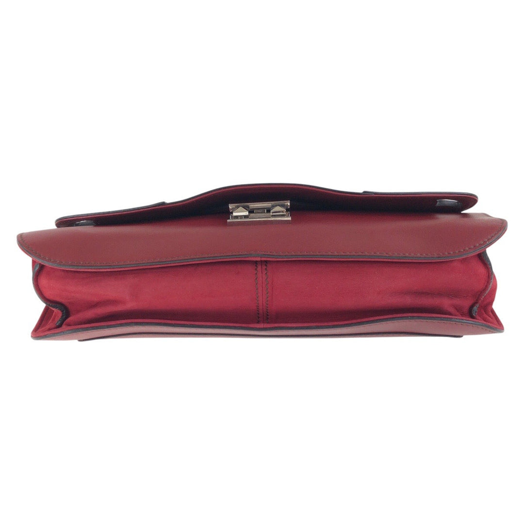 CARTIER Handbag leather wine-red Marcello de Cartier Satchel bag