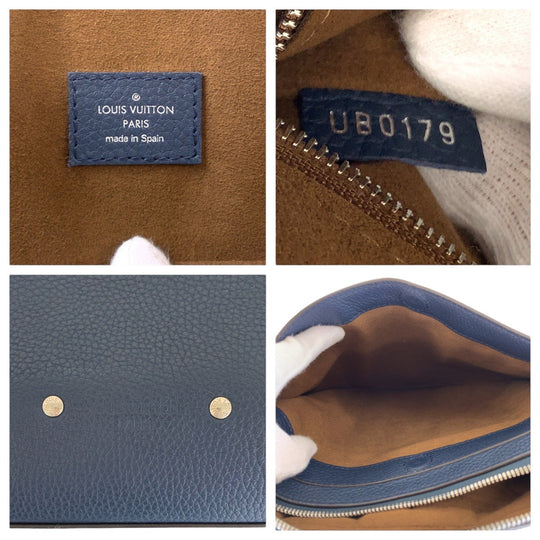 LOUIS VUITTON Business bag M53490 leather Navy Armando Briefcase PM