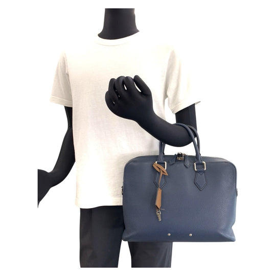 LOUIS VUITTON Business bag M53490 leather Navy Armando Briefcase PM