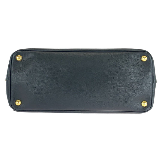 PRADA Handbag leather Black GoldMetal Safiano