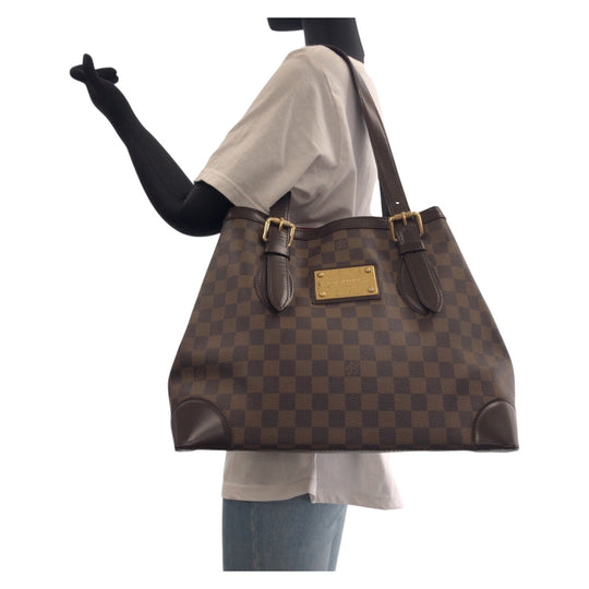 LOUIS VUITTON Tote Bag N51204 PVC Brown Damier Hamstead MM