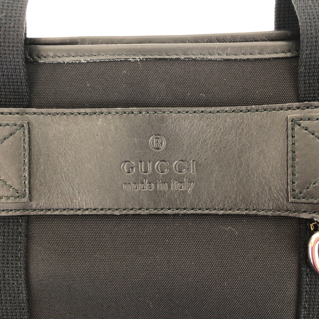 GUCCI Tote Bag 268175 canvas black Sherry line parana