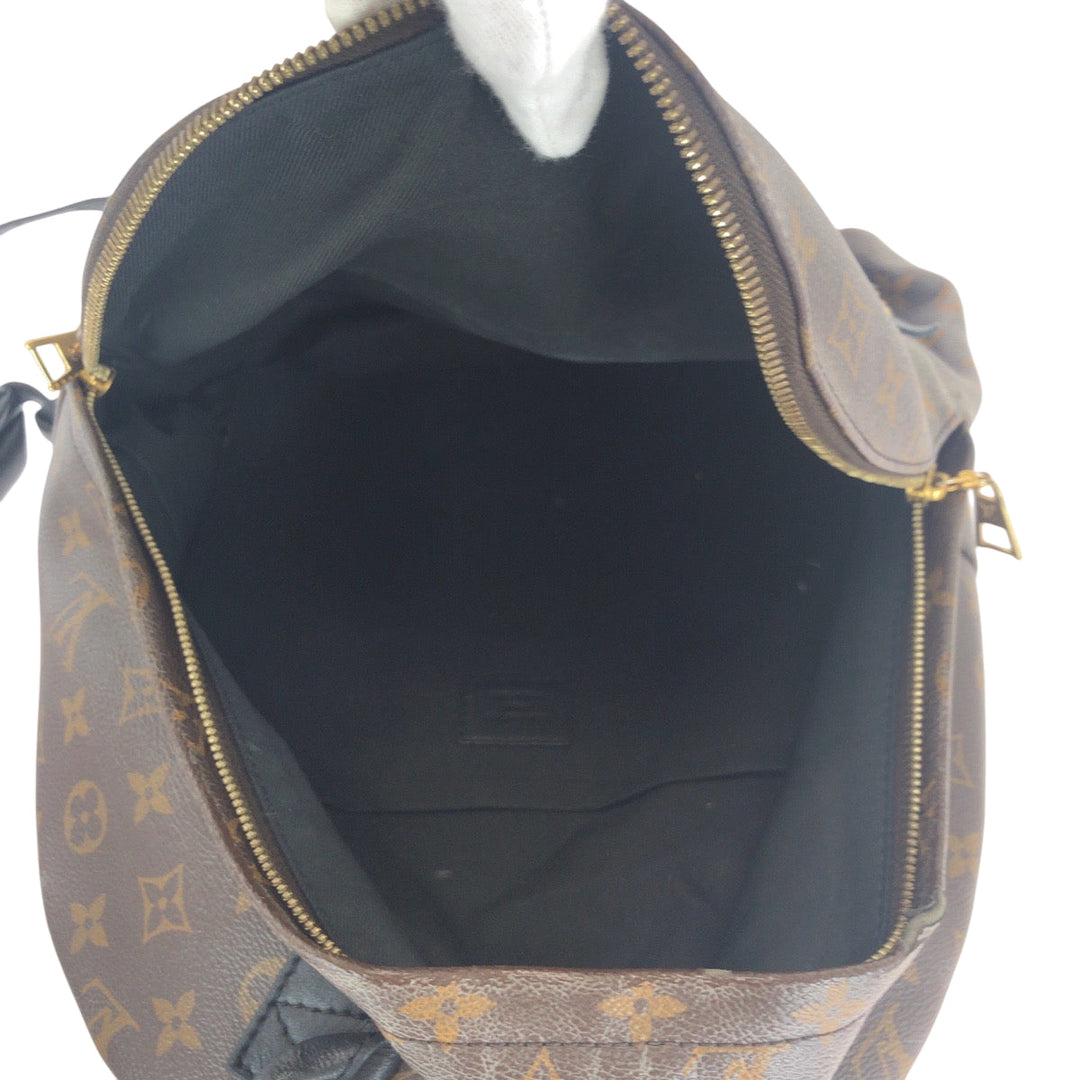 LOUIS VUITTON Backpack M41561 PVC Brown Monogram Macasa Palm Springs Backpack MM