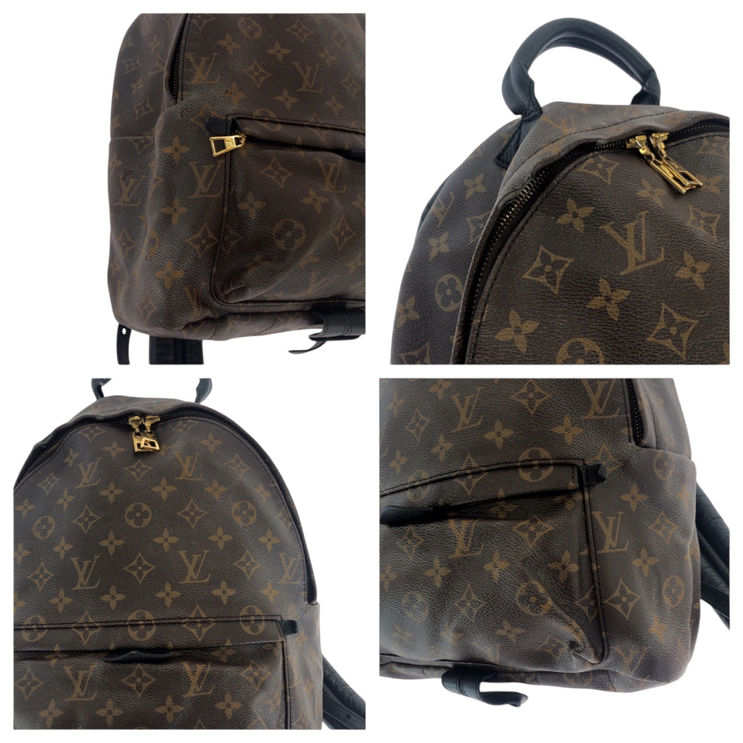 LOUIS VUITTON Backpack M41561 PVC Brown Monogram Macasa Palm Springs Backpack MM