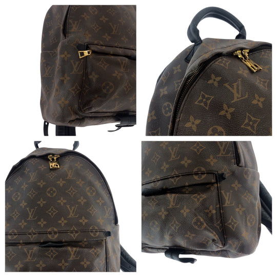 LOUIS VUITTON Backpack M41561 PVC Brown Monogram Macasa Palm Springs Backpack MM