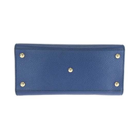 GUCCI Handbag 607722 leather blue Soho logo