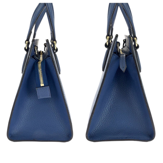 GUCCI Handbag 607722 leather blue Soho logo