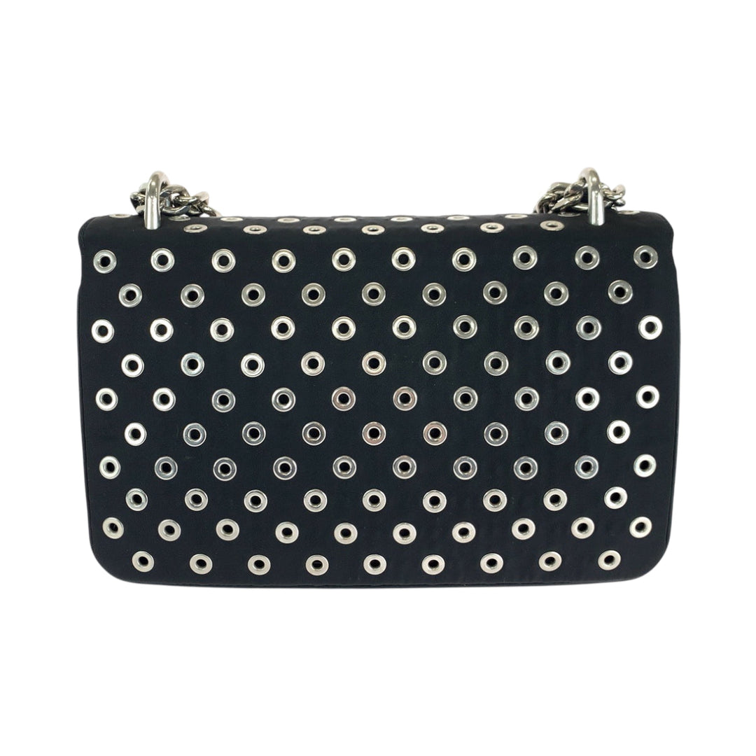 PRADA Shoulder Bag 1BD010 Nylon black Test Triangle With logo grommet