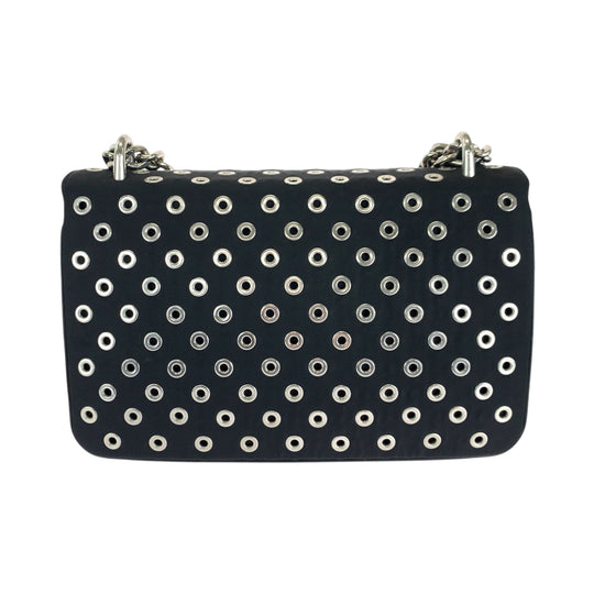 PRADA Shoulder Bag 1BD010 Nylon black Test Triangle With logo grommet
