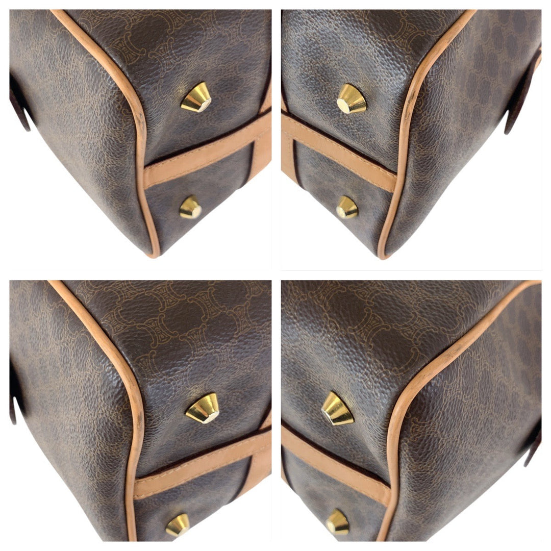 CELINE Handbag M14 PVC Brown Macadam