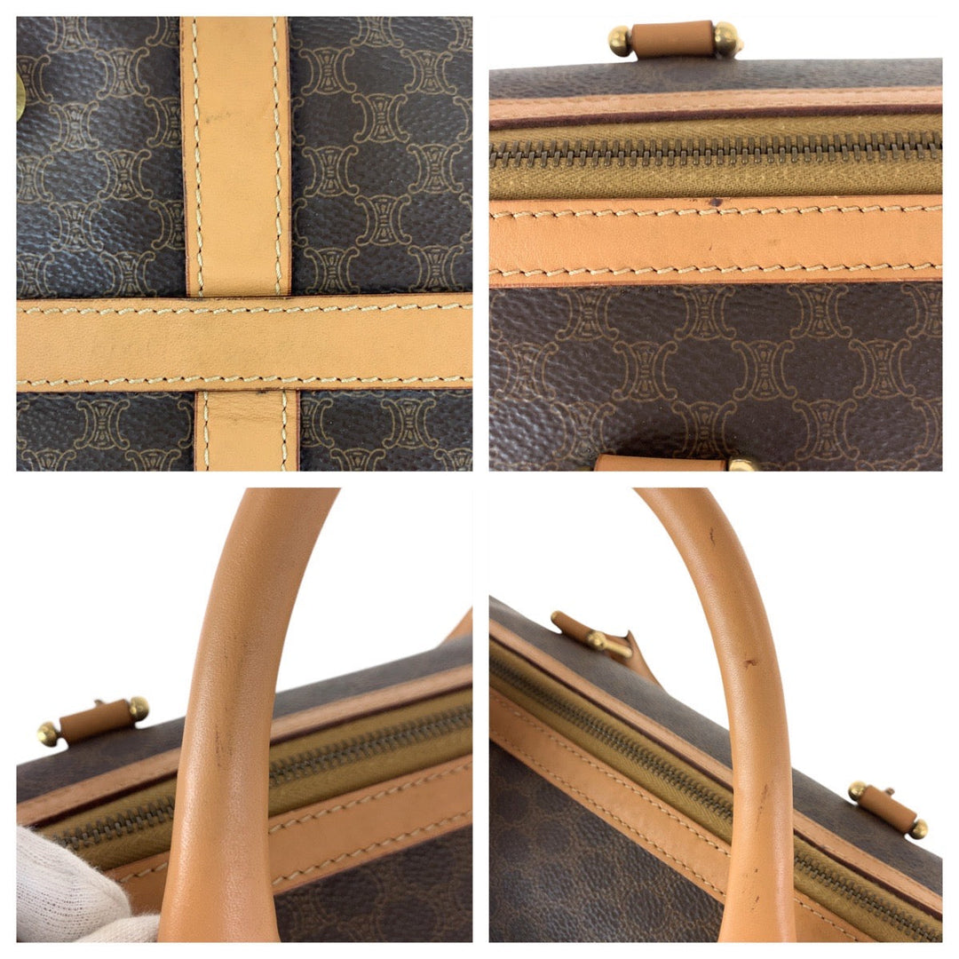 CELINE Handbag M14 PVC Brown Macadam
