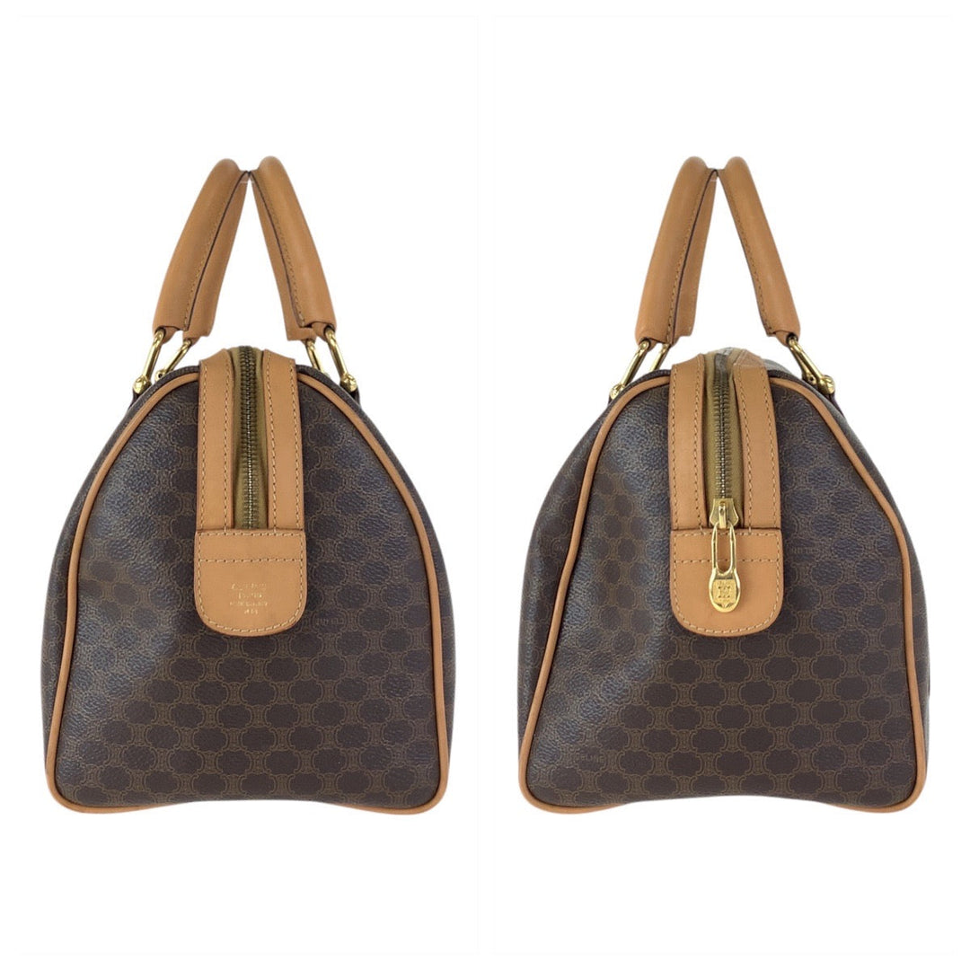 CELINE Handbag M14 PVC Brown Macadam