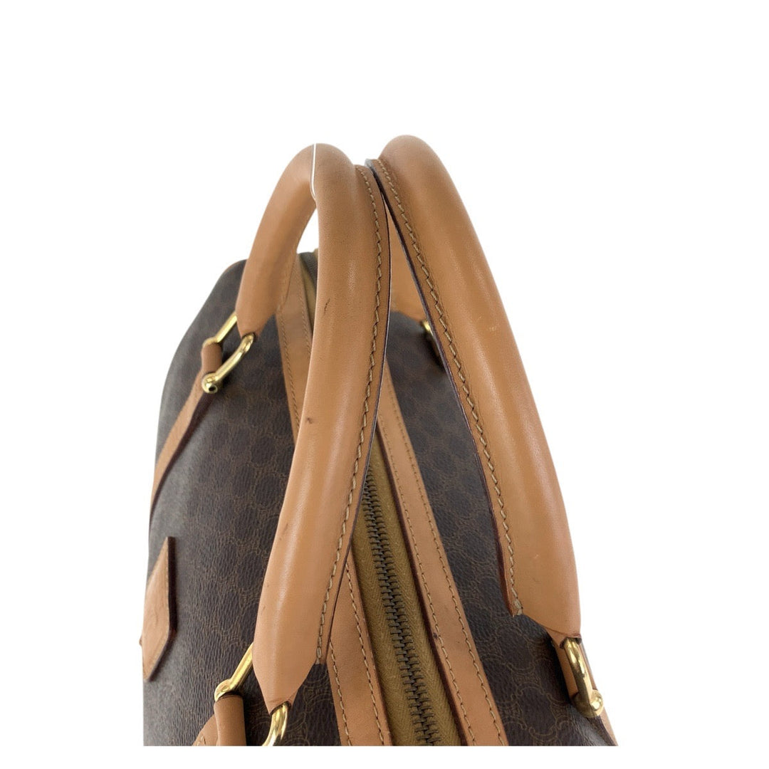 CELINE Handbag M14 PVC Brown Macadam