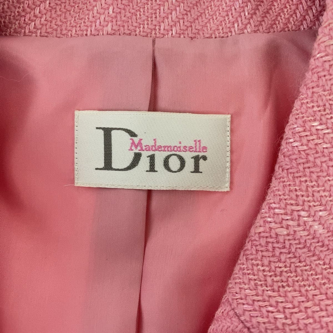 Dior tailored jacket wool pink Frill No Size (See Description)