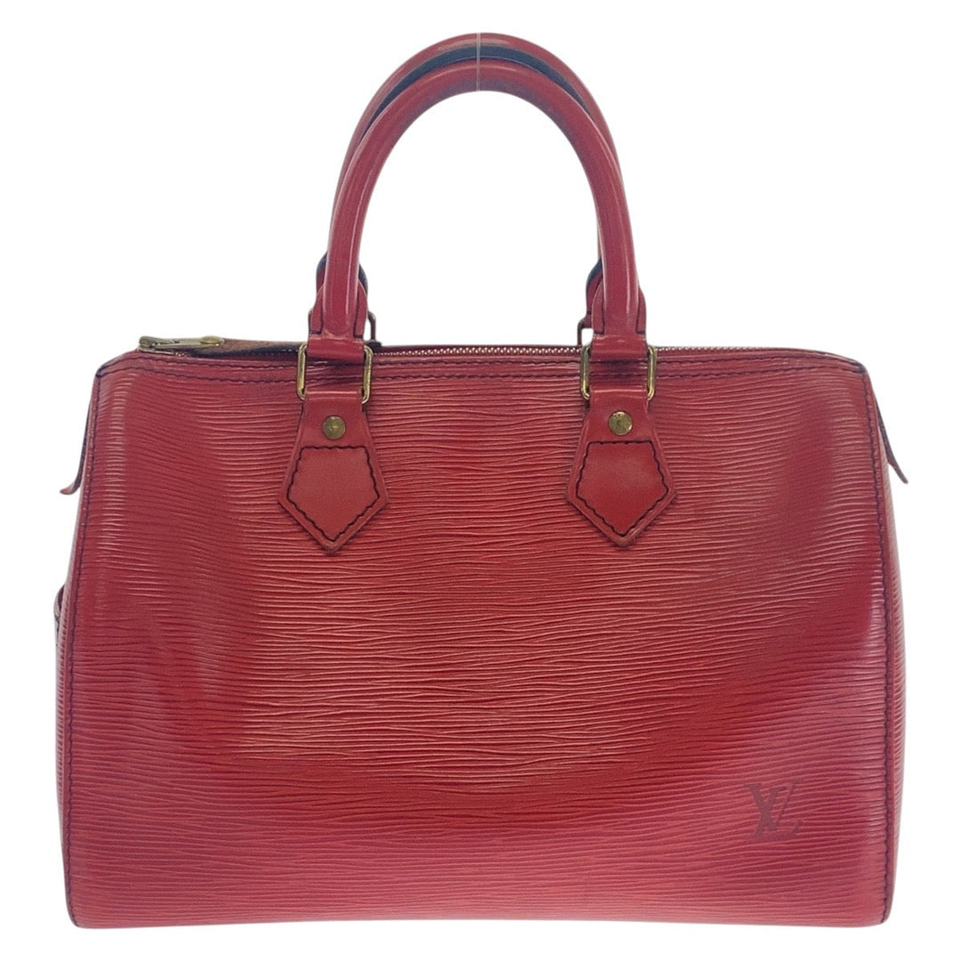 LOUIS VUITTON Handbag M59237 Epi Leather Red GoldMetal Handbags Mini Boston Duffel bag Epi Speedy 25 Women Used Authentic