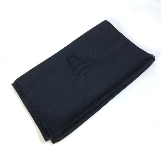 Dior Scarf Wool, Silk black KAWS collaboration KAWS BEE design bee Women Used Authentic