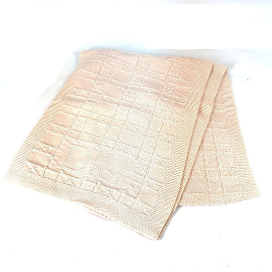 Dior Scarf wool pink Canage Women Used Authentic