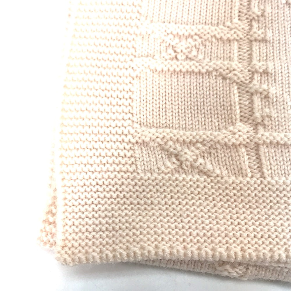 Dior Scarf wool pink Canage Women Used Authentic