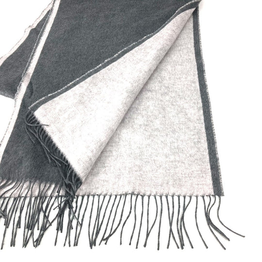 Dior Scarf 93E0015DH001 silk gray CD logo Women Used Authentic