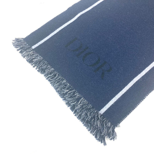 Dior Scarf 21E0007A0612 wool Navy By color Atelier ATELIER mens Used Authentic