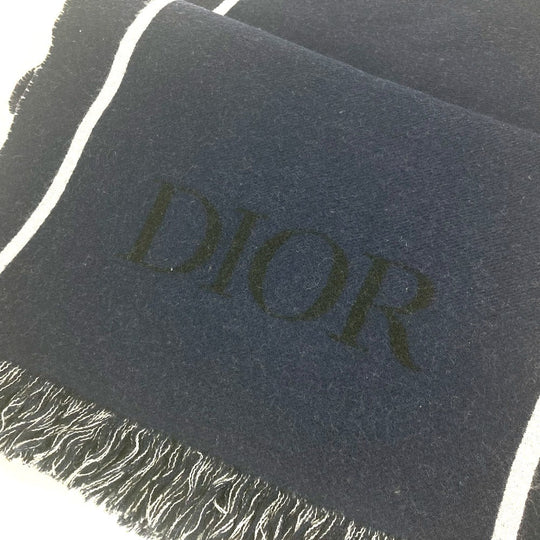 Dior Scarf 21E0007A0612 wool Navy By color Atelier ATELIER mens Used Authentic