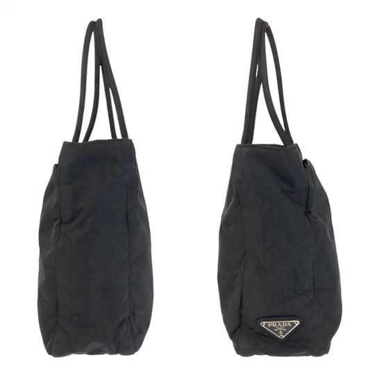 PRADA Tote Bag Nylon black Test Triangle With logo