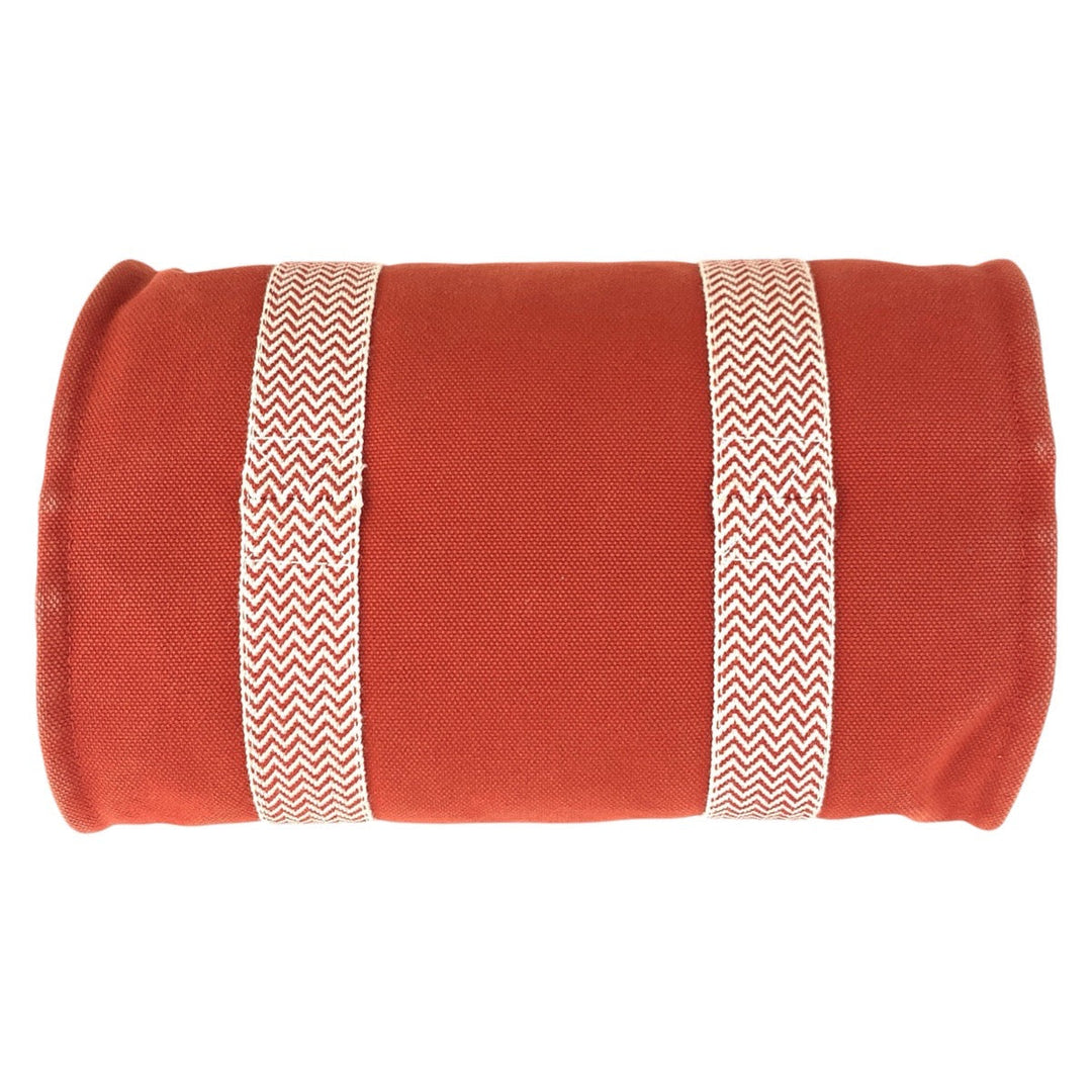 HERMES Tote Bag canvas Orange Cannes PM