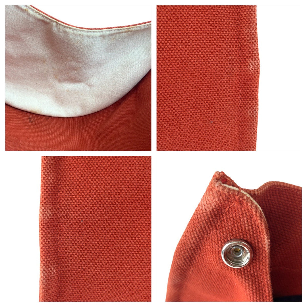 HERMES Tote Bag canvas Orange Cannes PM