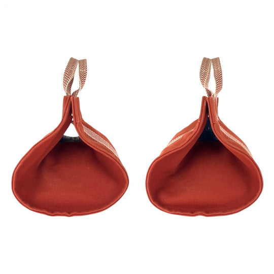 HERMES Tote Bag canvas Orange Cannes PM
