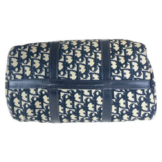 Christian Dior Handbag canvas Navy Trotter