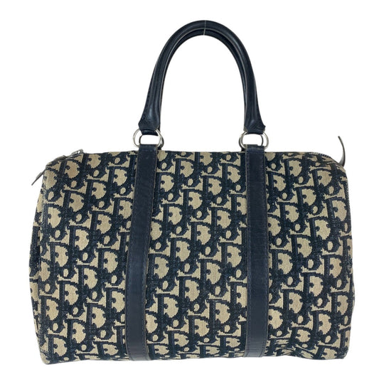 Christian Dior Handbag canvas Navy Trotter