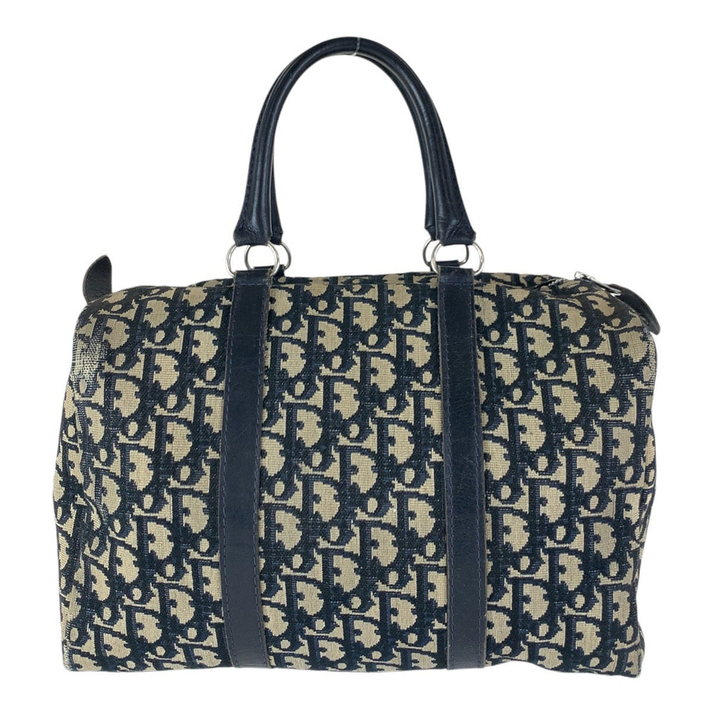 Christian Dior Handbag canvas Navy Trotter